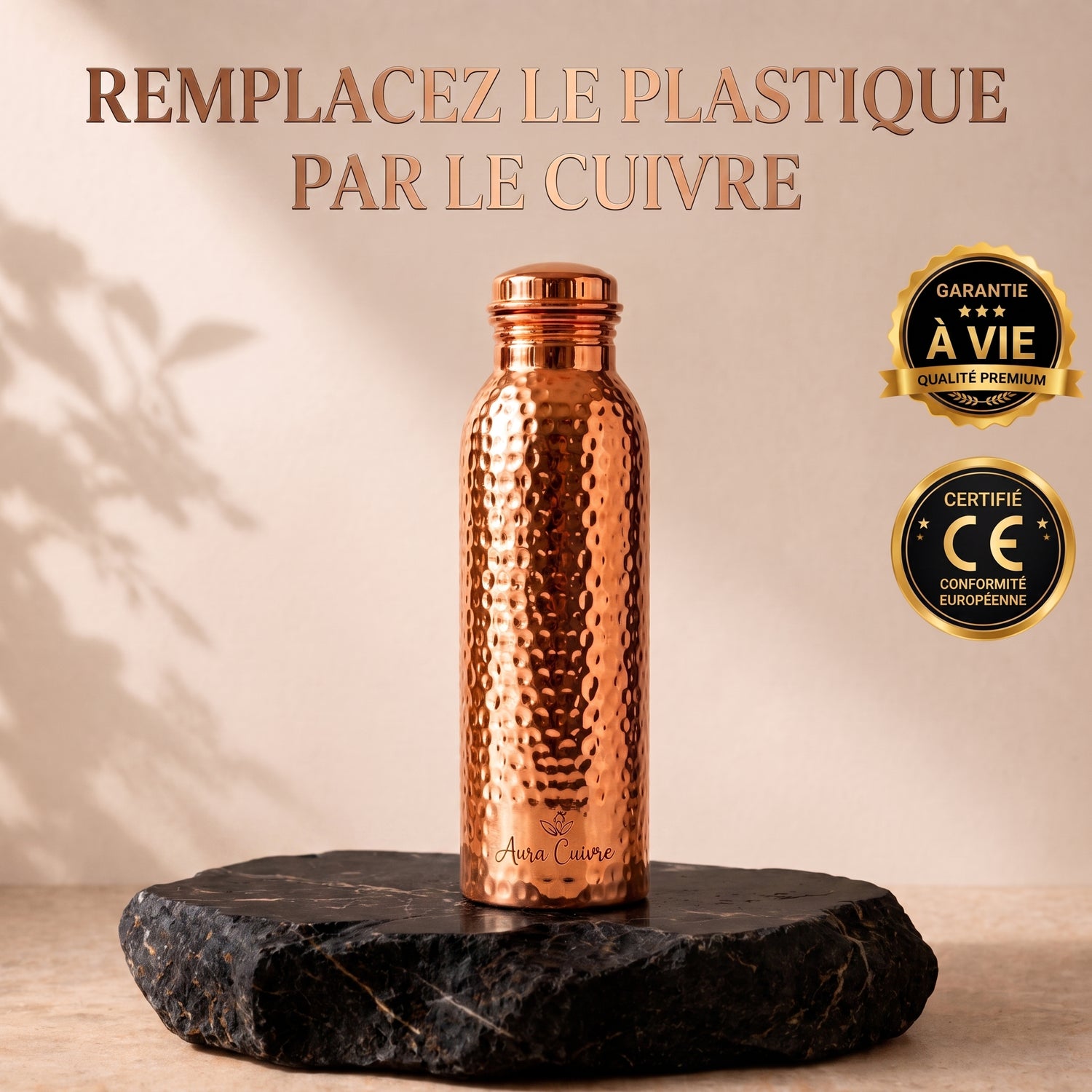 Gourde en Cuivre – Aura Cuivre | L’Eau Purifiée par le Cuivre